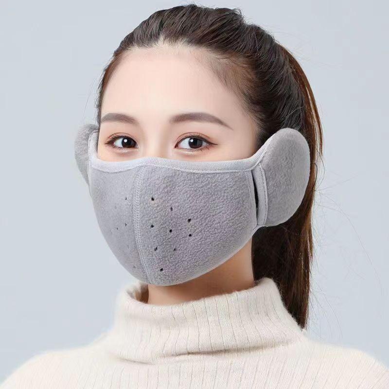 Winter Warm Thickened Face Mask, Unisex 3D Washable Reusable Cycling Windproof Face Mask with Breathable Hole, Sports & Outdoor Accessories