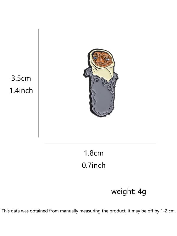 Cartoon Mexican Burrito Brooch, Cute Fashion Alloy Badge for Daily Clothing Decor, Trendy All-match & Exquisite Brooch for Birthday Gift