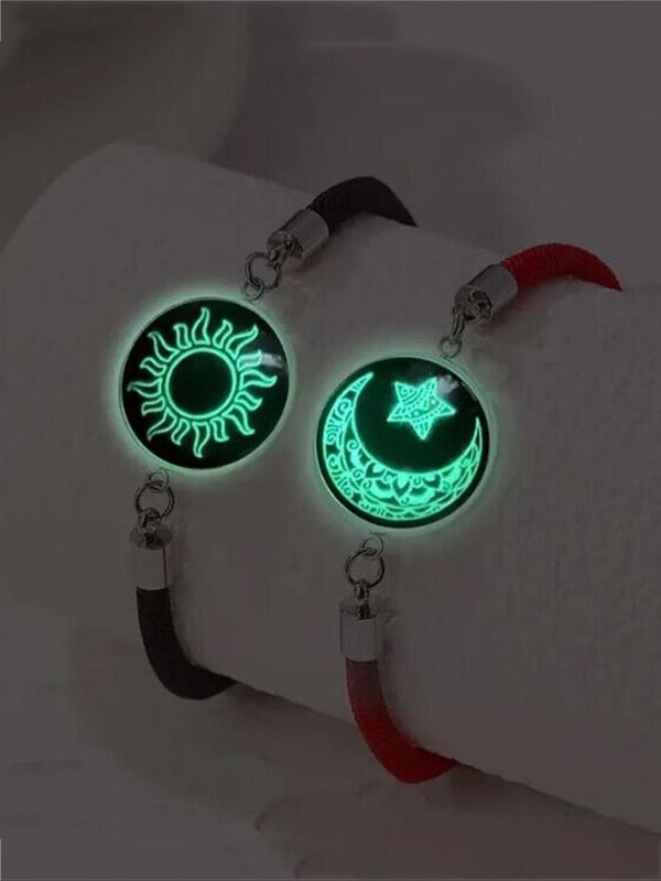 Magnetic Couple Bracelet, Fashionable Luminous Bracelet for Women & Men, Trendy All-match & Exquisite Jewelry for Birthday Gift