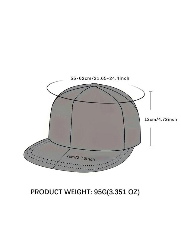 Letter Print Baseball Cap, Casual Outdoor Sports Hat for Men & Women, Adjustable Sun Protection Cap for Daily Wear