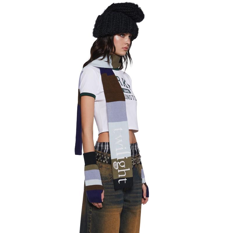 Premonitions Striped Scarf