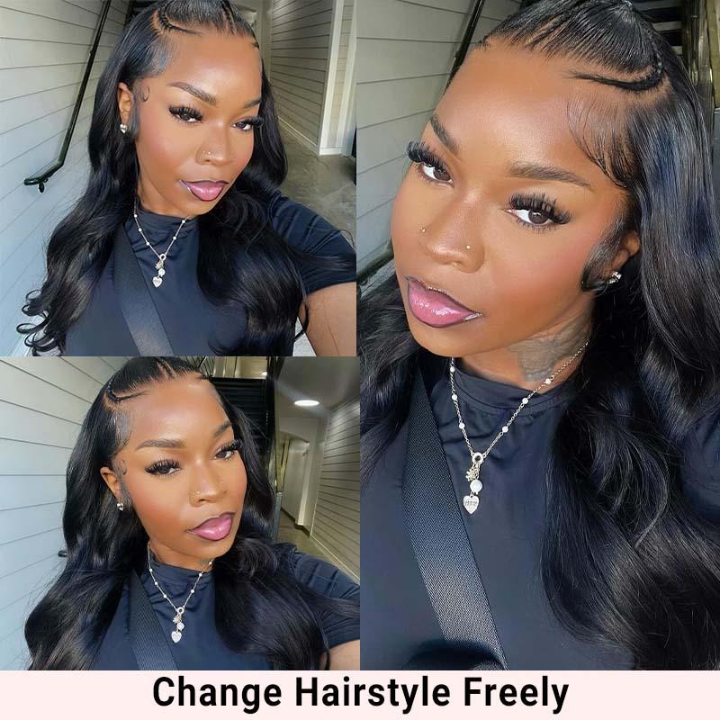 Alipearl Hair Pre Braided Wig Stylist Pre Cut Ready To Go Glueless Straight 13x6 Lace Human Hair Lace Frontal Wig Half Up and Down Bob Wigs Pre Styled