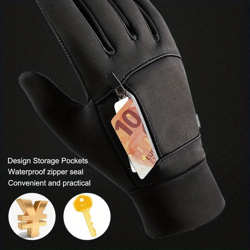 Winter Warm Gloves, 1 Pair Fashion Touch Screen Non-slip Windproof Gloves for Outdoor Cycling, Hiking, Sports Running, Ideal for Women and Girls