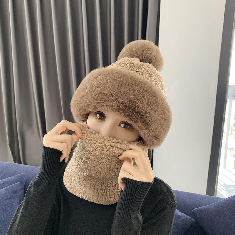 Cozy Knit Beanie Hat and Scarf Set for Women, Soft Warm Beanies for Fall & Winter, Warm Hat Scarf Stylish Winter Accessories for Girl Gift