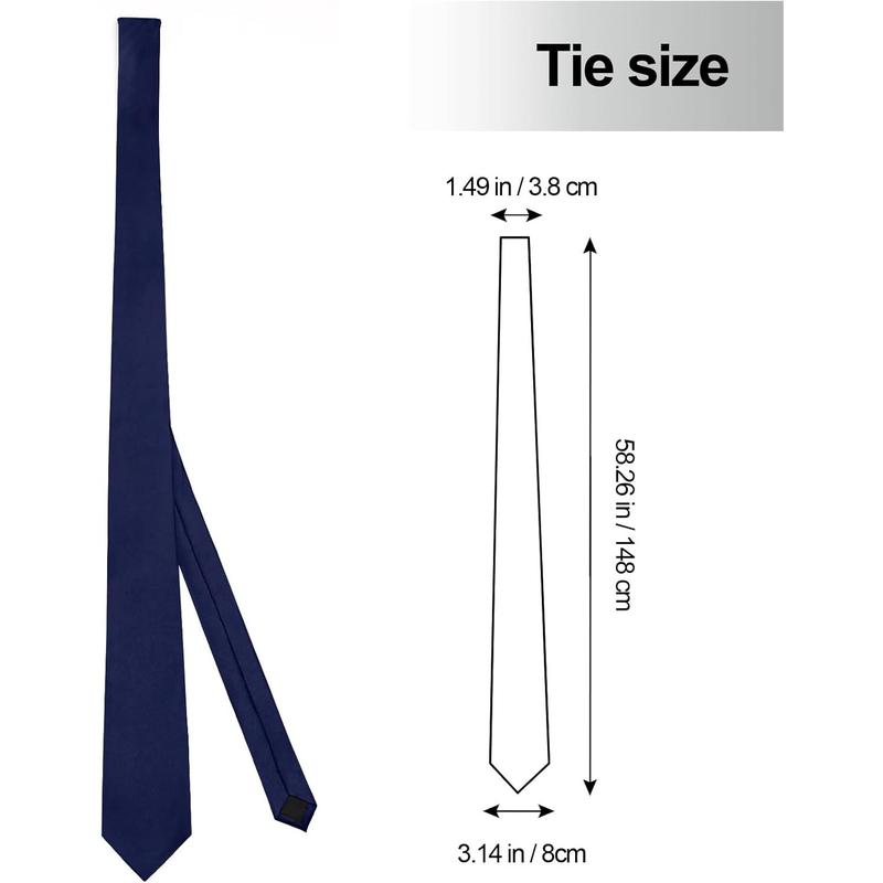 Men's Ties Solid Pure Color 3.15