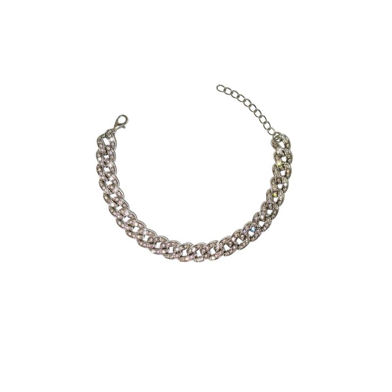 Sparkle & Shine - Rhinestone Decor Chain Anklet