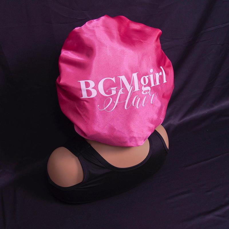 BGMgirl Hair Pink Silk Bonnet Soft Bonnet Sleeping Hat For Women Hair Care Bonnet Hair Extensions