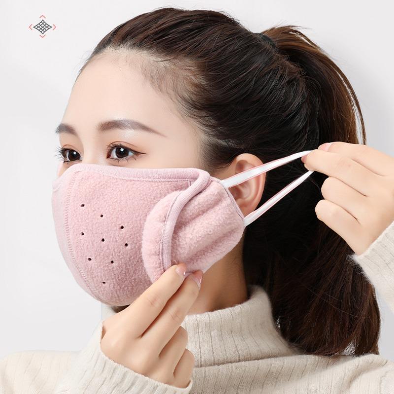 Winter Warm Ear Cover, Breathable Face Mask, Elastic Fit Ear Cover for Outdoor Cycling Hiking Skiing, Universal Knitted Ear Cover for Men & Women