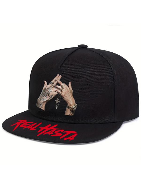 Unisex Street Trend Hip Hop Gesture Graphic Baseball Cap, Trendy Baseball Hat, Fashionable Hat for Men & Women for All Season