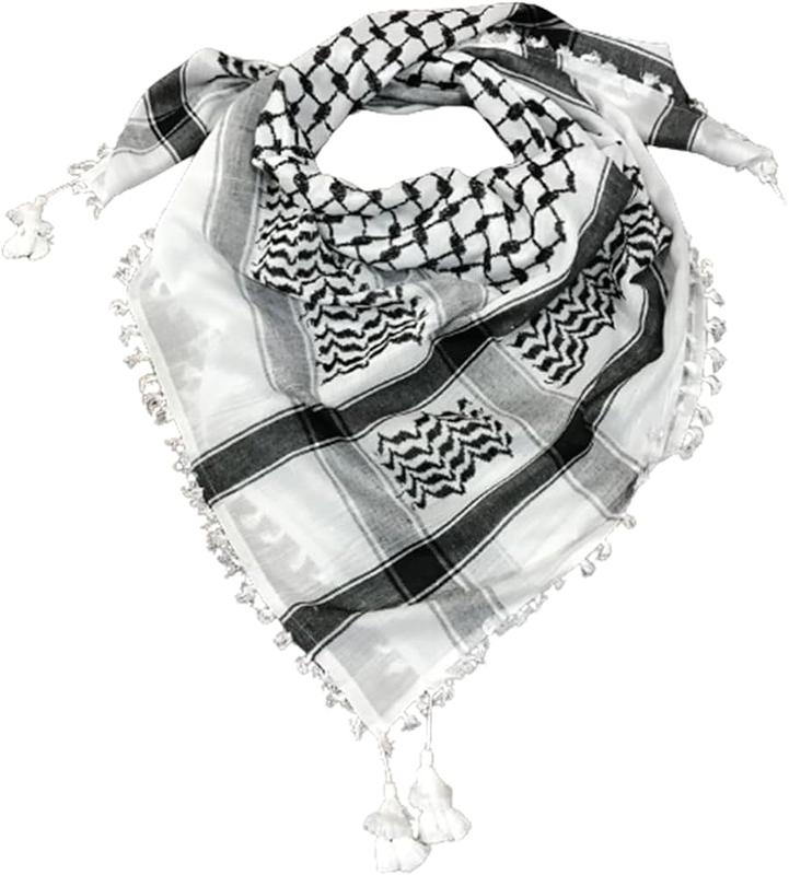 Kuffiyeh with Sharshoba Cotton - Palestinian Elegance Keffiyeh