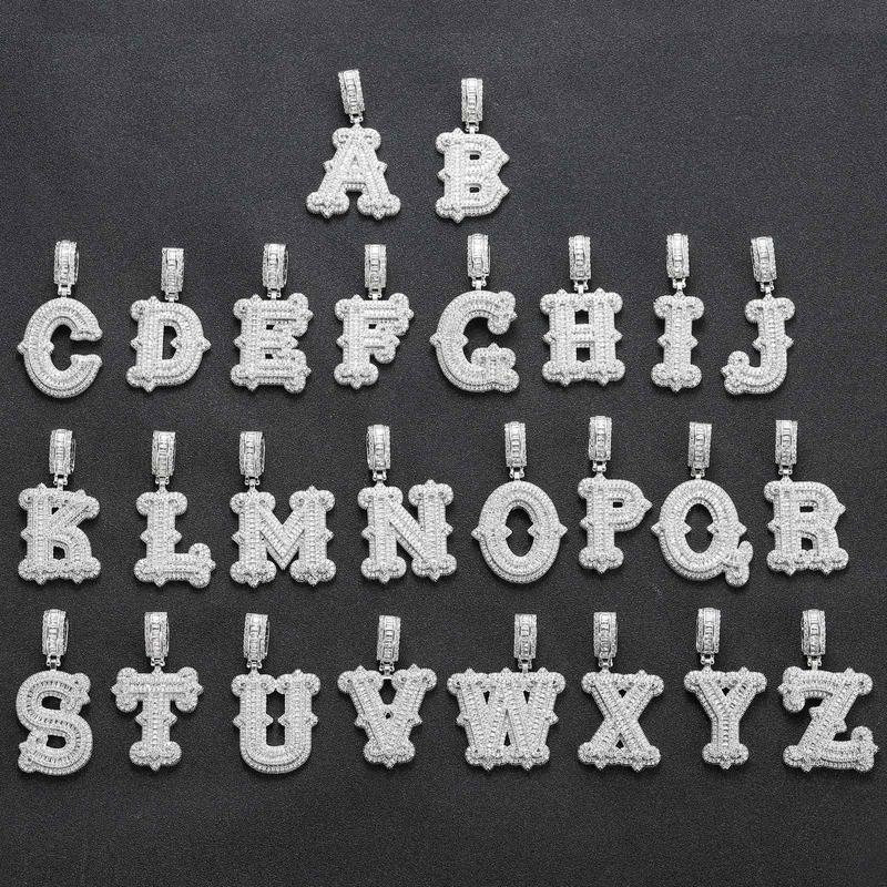 K&Y Valentine  Mens Ladies Couple Alphabet Pendant, Hip Hop Alphabet A B C D Gift Boyfriend Girlfriend  Gift