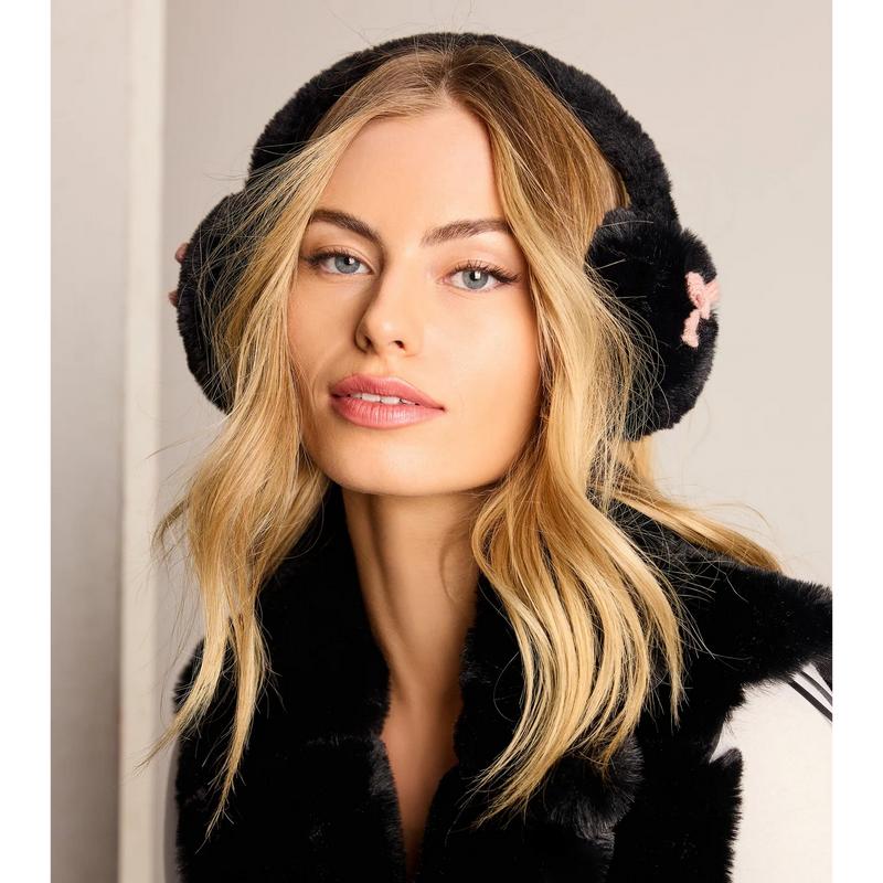 So Cozy Bow Detail Faux Fur Earmuffs