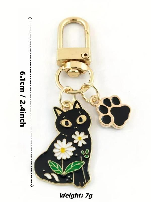 Cute Cat Design Keychain, Animal Paw Design Key Chain, Fashion Accessories for Men & Women, Wallet Car Pendant