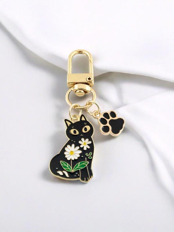 Cute Cat Design Keychain, Animal Paw Design Key Chain, Fashion Accessories for Men & Women, Wallet Car Pendant