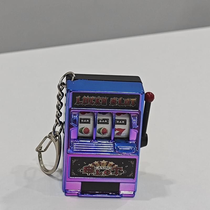 Back To School Mini Slot Machine Keychain, Funny Lucky Slot Machine Bank for Gaming Gifts Las Vegas Cute Souvenirs