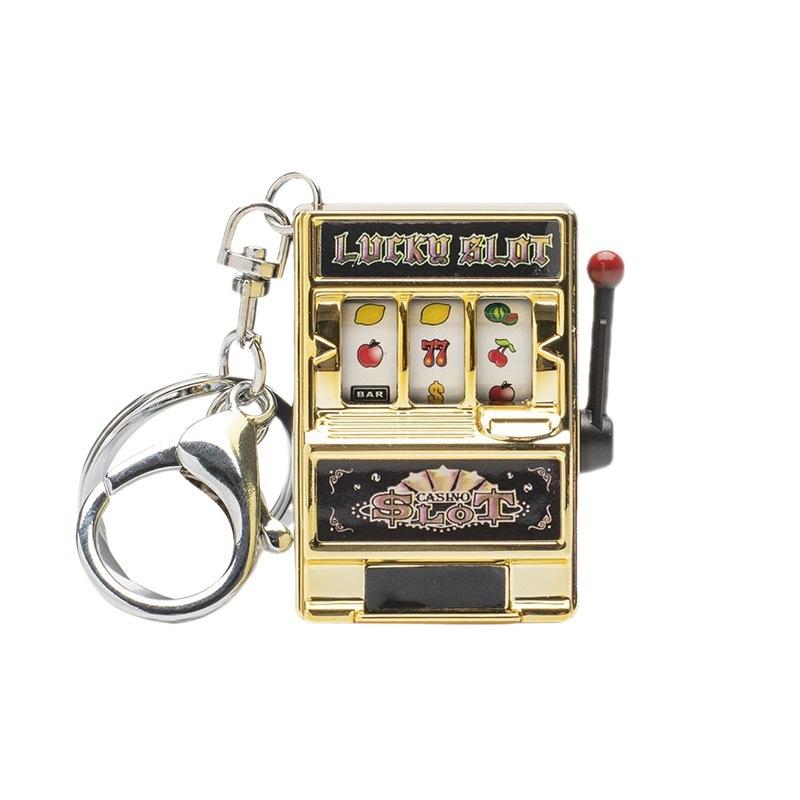 Back To School Mini Slot Machine Keychain, Funny Lucky Slot Machine Bank for Gaming Gifts Las Vegas Cute Souvenirs