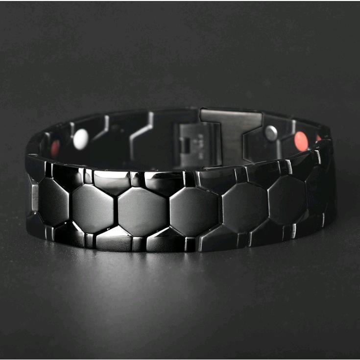 Men's cool magnetic bracelet, magnetic absorption functional efficient super strong magnetic bracelet, adjust the length of the bracelet