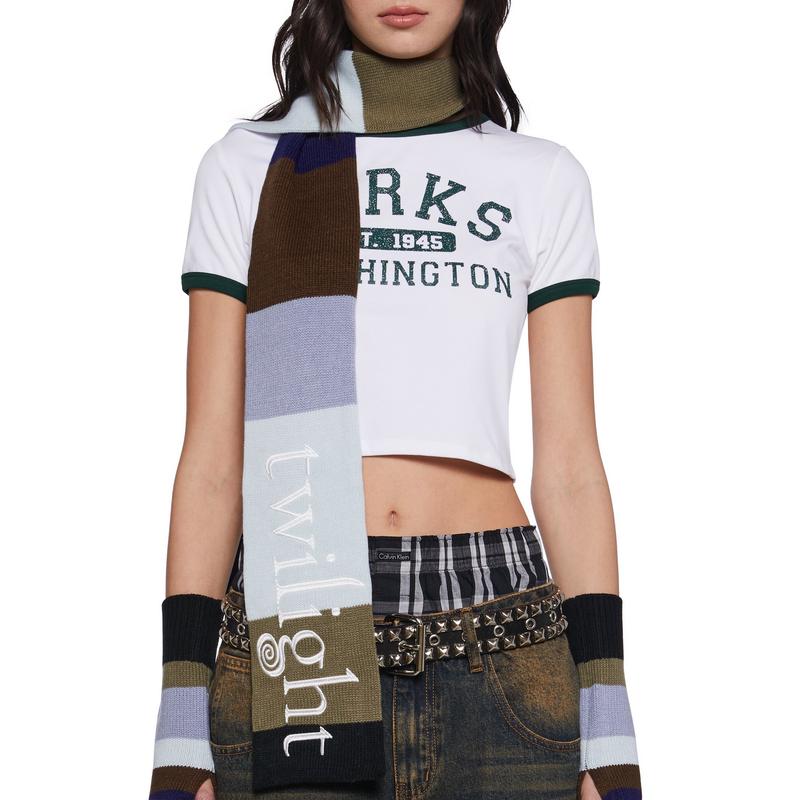 Premonitions Striped Scarf