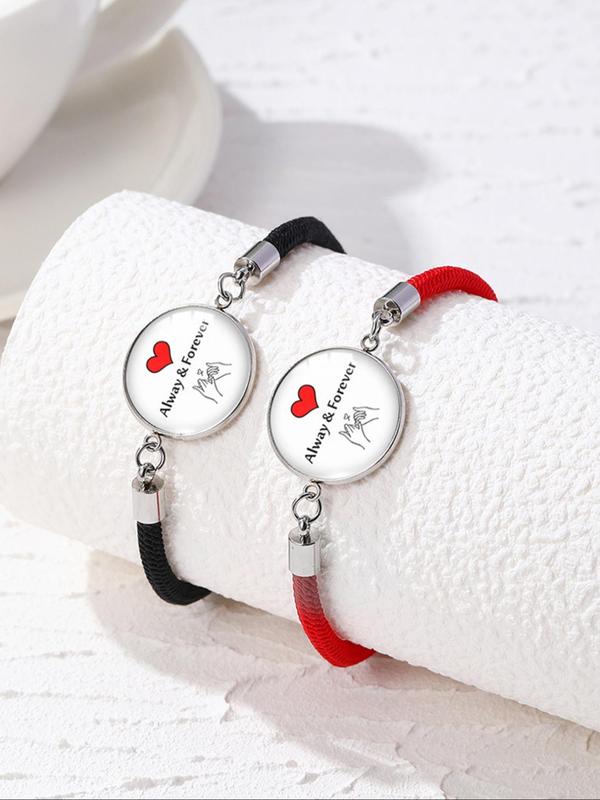 Magnetic Couple Bracelet, Fashionable Luminous Bracelet for Women & Men, Trendy All-match & Exquisite Jewelry for Birthday Gift