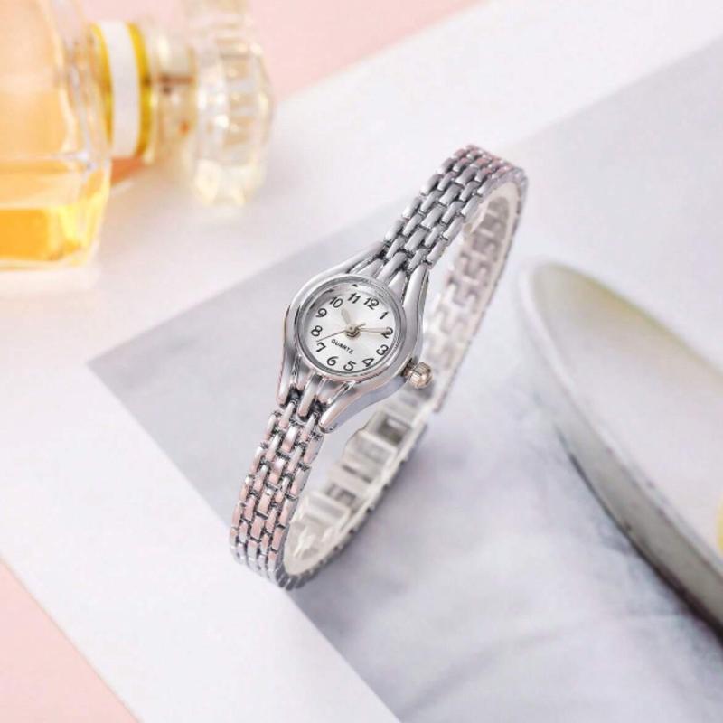 Women's Bracelet Watch, Quartz Movement with Small Dial, Affordable Birthday Gift for Girlfriend, Jewelry Wristwatch, Ideal for Ladies and Students