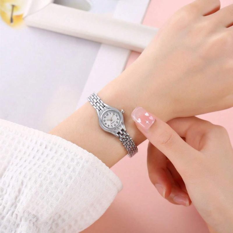 Women's Bracelet Watch, Quartz Movement with Small Dial, Affordable Birthday Gift for Girlfriend, Jewelry Wristwatch, Ideal for Ladies and Students