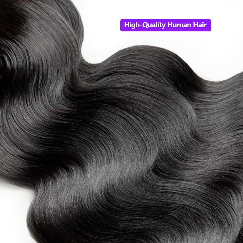 Budget Friendly 10A Grade Brazilian Virgin Natural Black 100% Human Hair Straight Body Wave Quick Weave Sew in Glue in Viral Human Hair Bundles