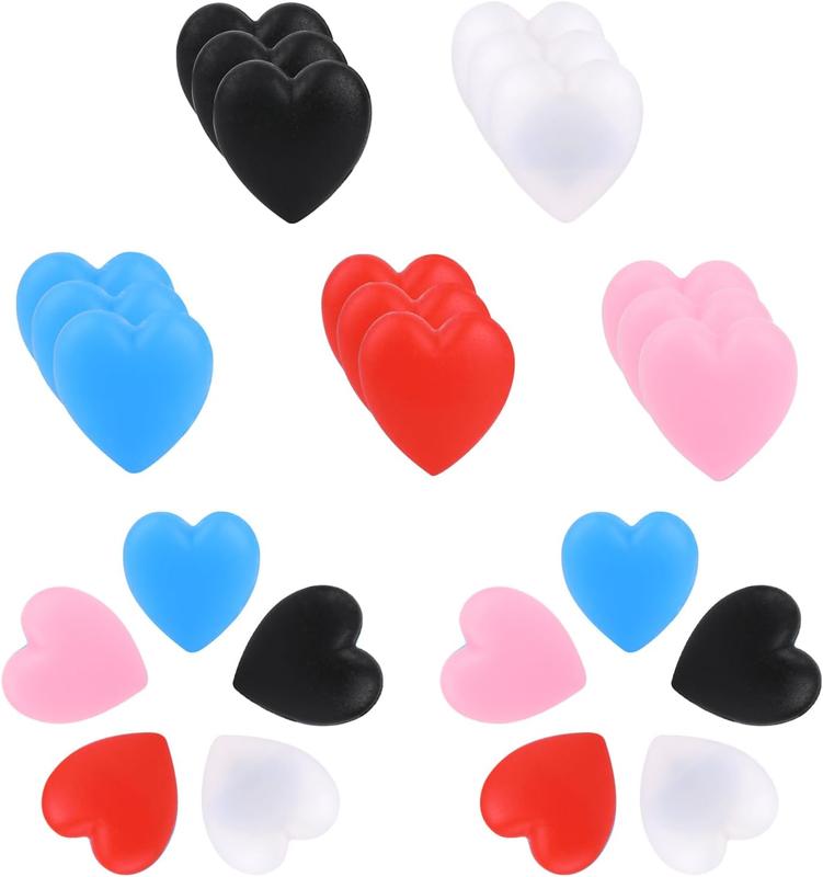 12 Pairs  Glasses Ear Grip Anti-Slip Holder for Sunglasses Eyeglasses Ear Grips Glasses Grip Eyeglass Temple Tip Sleeve Holder Heart-Shaped Retainers Soft Hooks