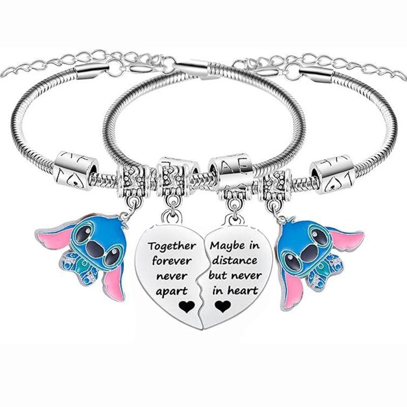 New Friends Girlfriend Friendship Stainless Steel Stitch Love Couple Necklace Love Stitch Necklace