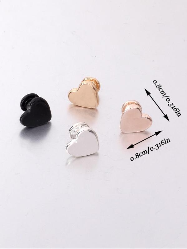 Heart Shaped Charm Watch Band Decorative Nail Buckle, Fashion Watch Accessories for Women & Girls, Trendy All-match & Exquisite Watch Strap Accessories for Birthday Gift