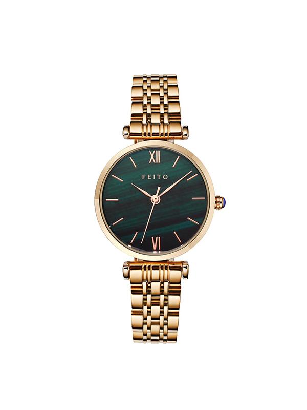 Women's Elegant Round Dial Analog Quartz Watch, Simple Plain Trendy Wristwatch, Fashionable Watch for Women As Gift