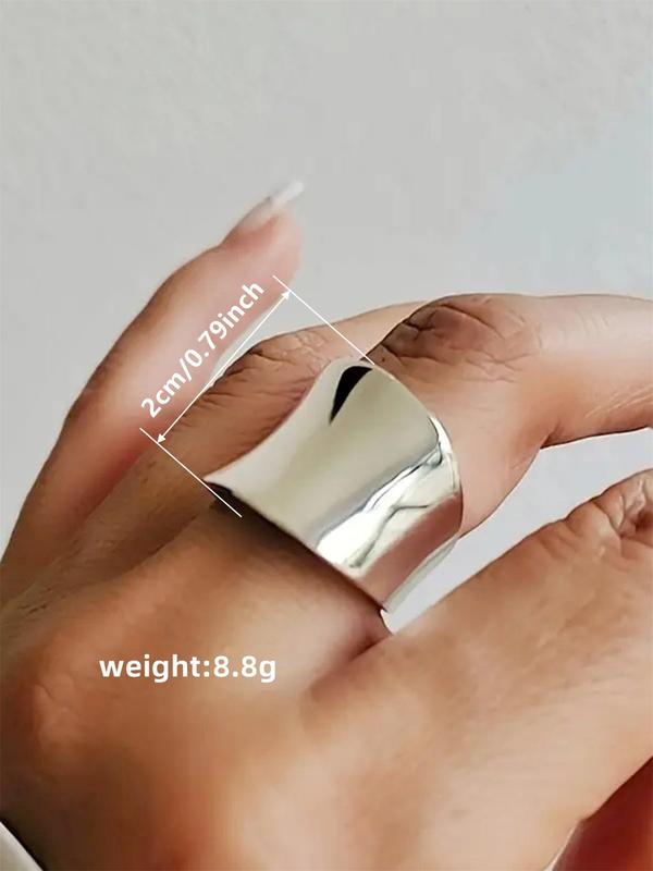 Fashionable Geometric Design Ring, Elegant Jewelry for Women for Party, Daily Clothing Decor, Trendy All-match & Exquisite Jewelry for Birthday Gift