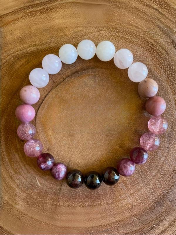 Vintage Boho Style Random Beaded Bracelet, Fashionable Natural Stone Beaded Bracelet for Women & Girls, Trendy All-match & Exquisite Jewelry for Birthday Gift