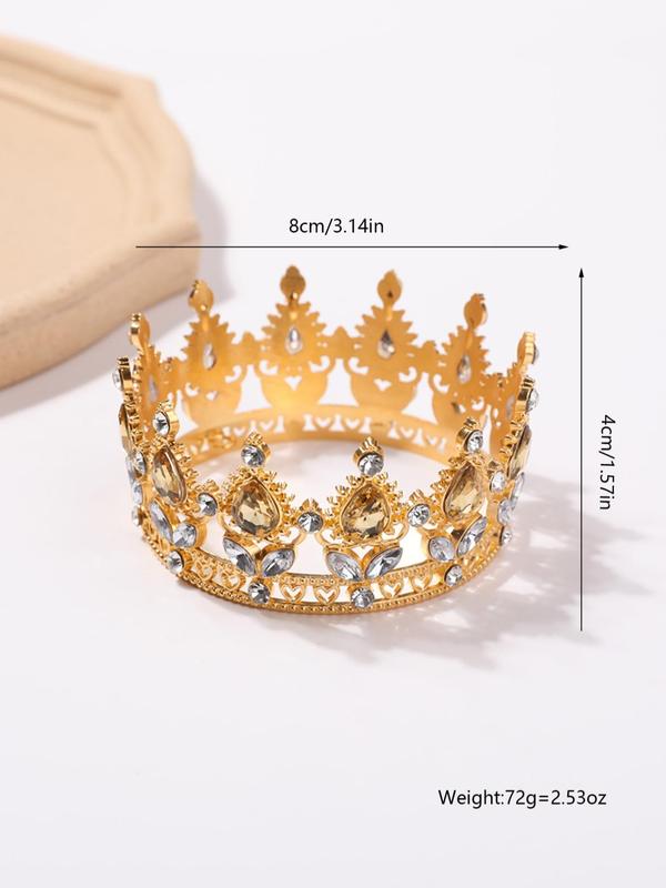 Rhinestone Crown for Wedding Bridal, Elegant Headwear for Party, Fashion Accessories for Women & Girls