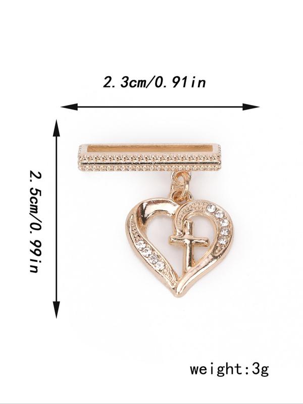 Heart Shaped Watch Band Ornament, Rhinestone Decor Watch Band Charm, Watch Strap Decorative Ring, Watch Accessories for Women & Girls