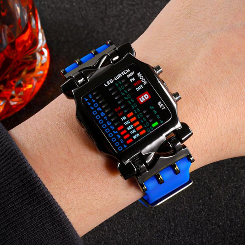 SMelody Binary LED Crab Watch