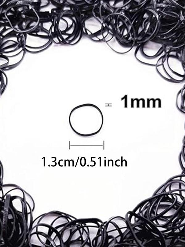 Solid Color Hair Tie, High Stretch Hair Tie, Elastic Hair Tie, Hair Accessories for Women & Girls, Minimalist Headwear Suitable for Thick Hair