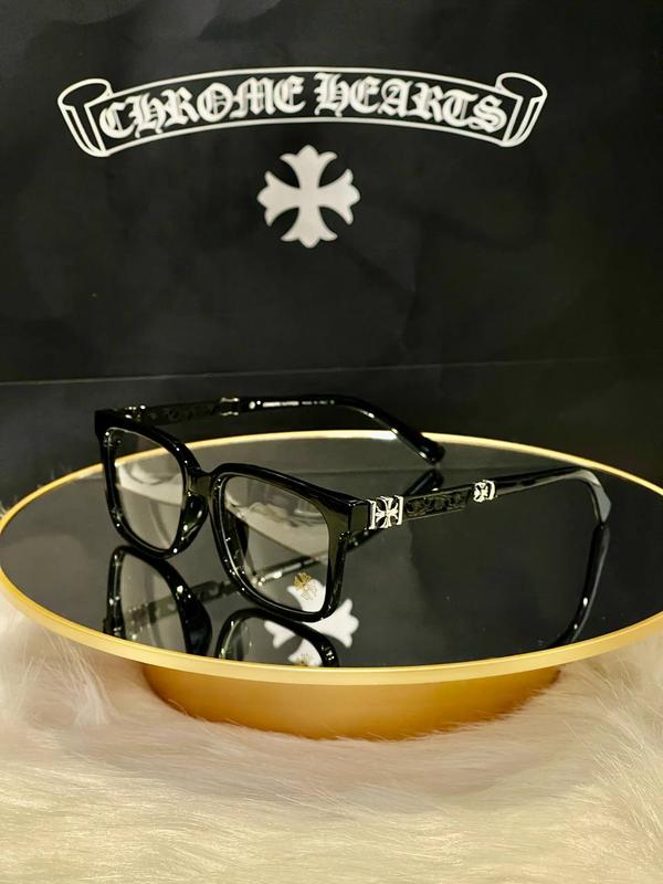 Trending Chrome Hearts Patterned Frame Glasses for Men and Women - European Style Design