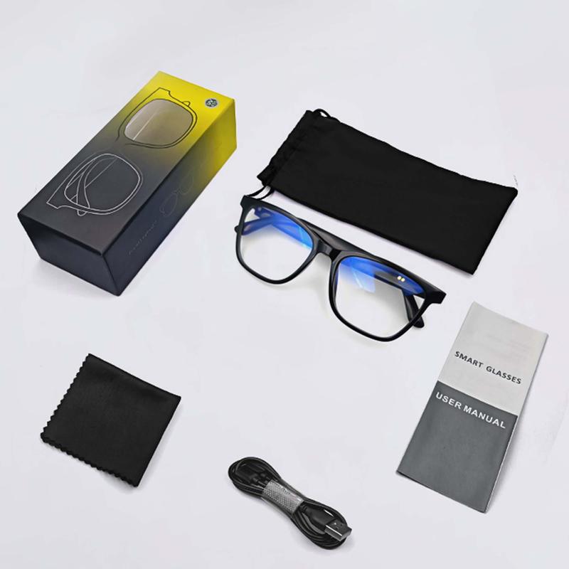 Smart Glasses, Wireless Sun Proof Audio Bluetooth-compatible Glasses, Riding Travel Office Fishing Wireless BT Eye Protective Audio Sunglasses