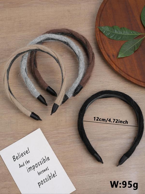 Solid Color Twist Design Hair Hoop, Elegant Hair Accessories for Women & Girls, Minimalist Headwear Suitable for Daily and Party