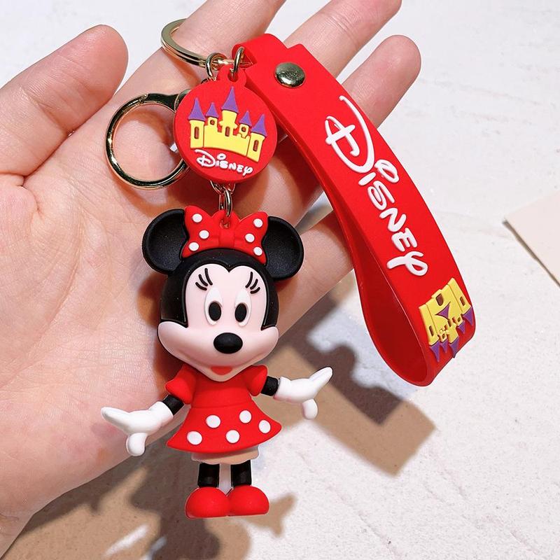 Cute Cartoon Design Portable Keychain, Cute Car Key Pendant, Car Key Ornament, Car Interior Decoration, Car Accessories for Women & Men Gift