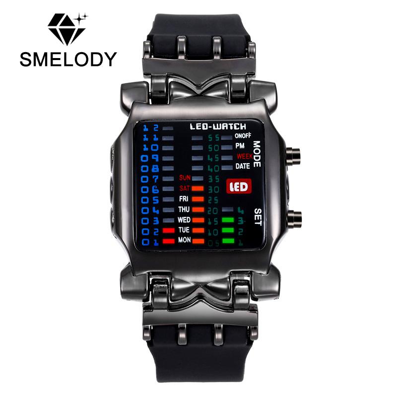 SMelody Binary LED Crab Watch