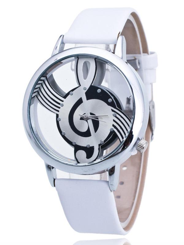 Women's Fashion Music Note Design Quartz Watch, Fashion Watch for Party, Daily Decor, Trendy All-match & Exquisite Watch for Birthday Gift without Box