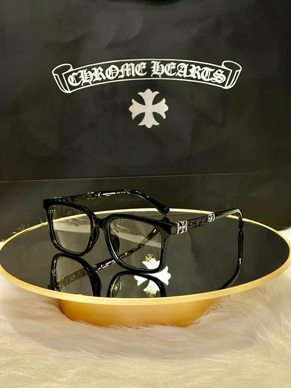 Trending Chrome Hearts Patterned Frame Glasses for Men and Women - European Style Design