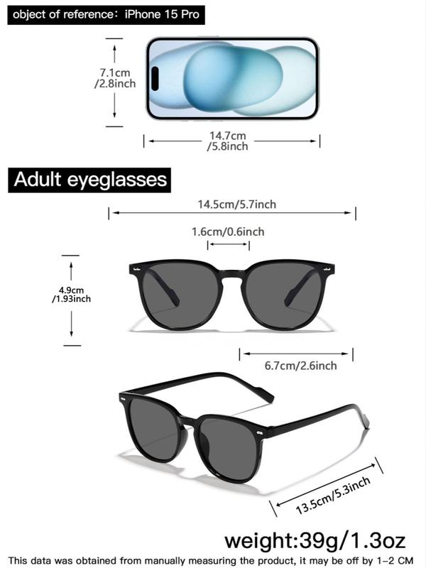 Unisex Vintage Square Frame Sunglasses, Retro Outdoor Sports Fashion Sunglasses, Trendy Accessories for Daily Use