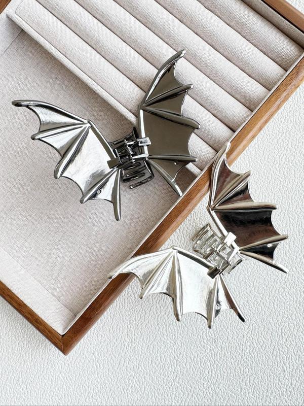 Bat Design Hair Claws, Fashionable Hair Accessories for Women & Girls, Cute Lovely Hairwear for Daily Used