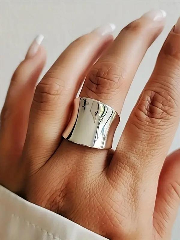 Fashionable Geometric Design Ring, Elegant Jewelry for Women for Party, Daily Clothing Decor, Trendy All-match & Exquisite Jewelry for Birthday Gift