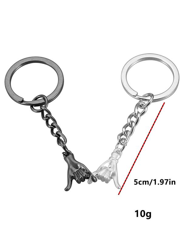 Couple Keychains, Fashionable Keychains for Couples, Fashion Accessories for Daily Use, Trendy All-match & Exquisite Keychain for Birthday Gift