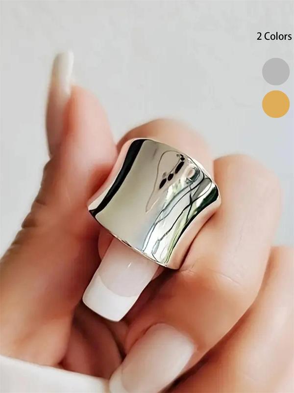 Fashionable Geometric Design Ring, Elegant Jewelry for Women for Party, Daily Clothing Decor, Trendy All-match & Exquisite Jewelry for Birthday Gift