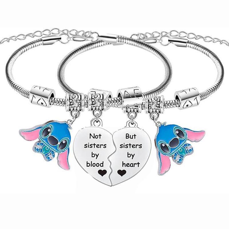 New Friends Girlfriend Friendship Stainless Steel Stitch Love Couple Necklace Love Stitch Necklace