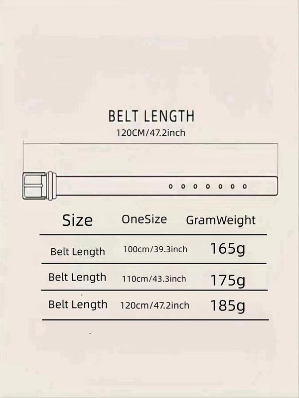 Western Cowboy Style Studded Decor Oval Buckle Belt, Fashionable PU Leather Belt for Men & Women, Casual Waistband for Jeans Trousers, Fashion Clothes Accessories